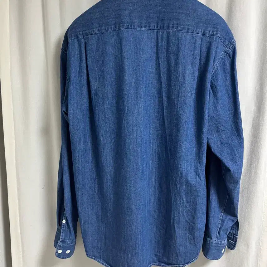 [BUNJANG] Steady-Everywhere Relaxed Denim Shirt Medium Blue Size 1 / 스테디에브리웨어(sew) 릴렉스드데님셔츠 미디엄블루 1사이즈