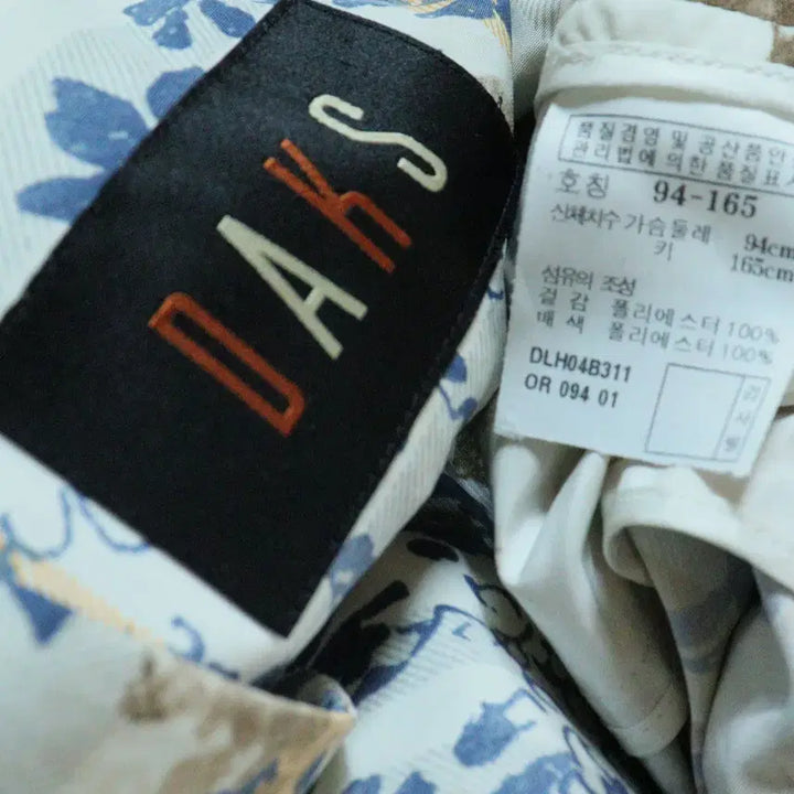 [SOLD OUT] 닥스 DAKS 플라워 패턴 경량 자켓 94-165 정품 중년여성