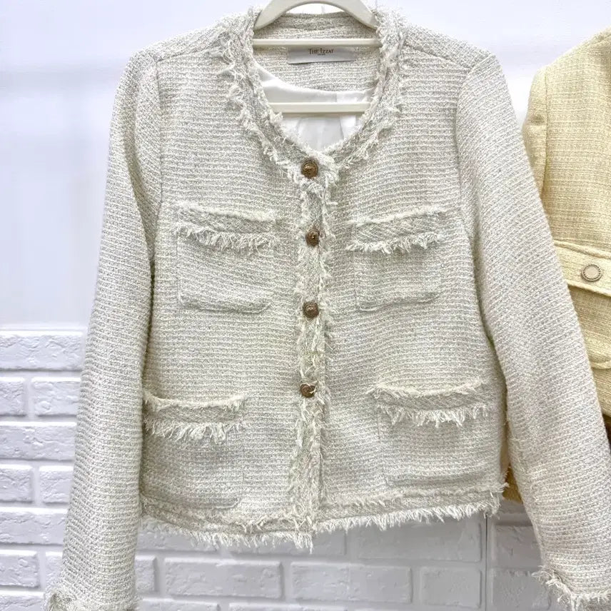 [BUNJANG] THE IZZAT Ivory Tweed Jacket / THE IZZAT 아이보리 트위드 자켓