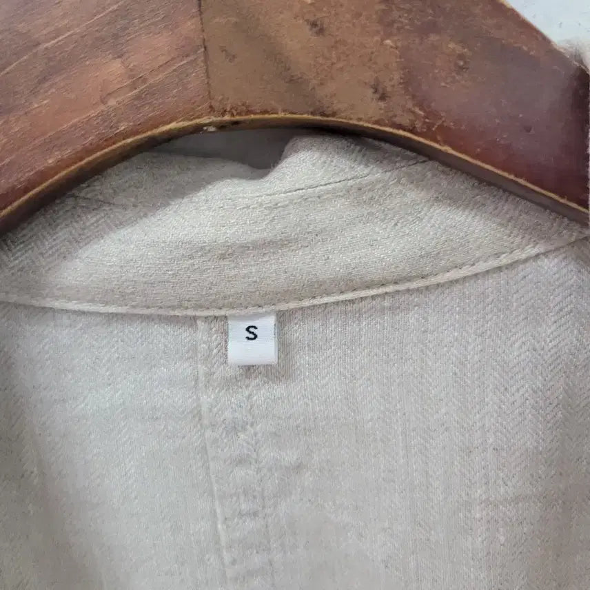 [SOLD OUT] muji 무인양품 린넨 더블 자켓 아이보리