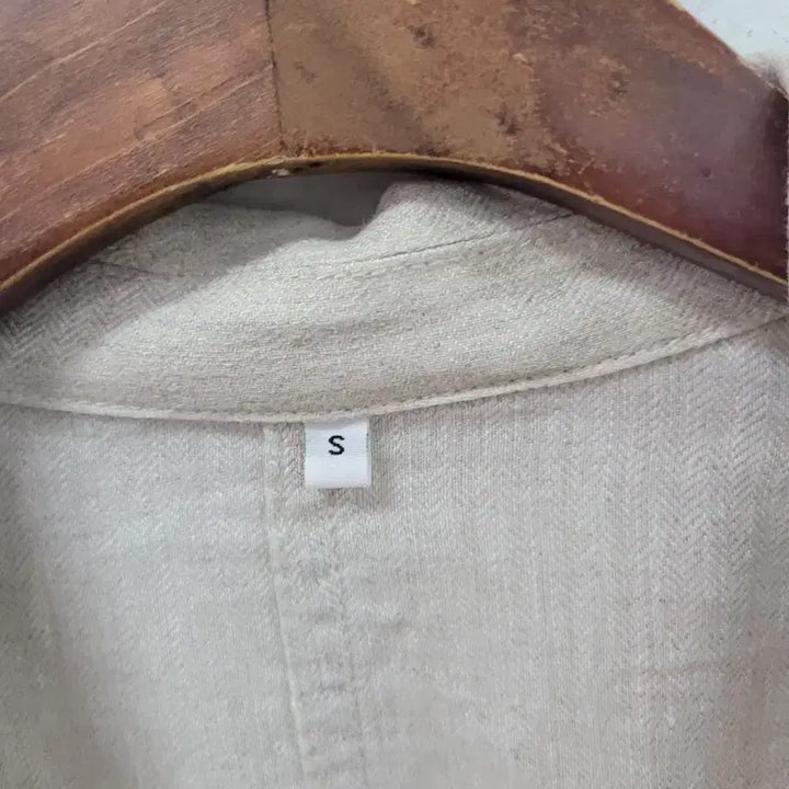 [SOLD OUT] muji 무인양품 린넨 더블 자켓 아이보리