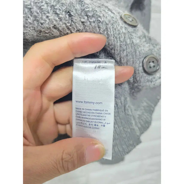 [BUNJANG] Tommy Hilfiger Gray Knit Cardigan / L 타미힐피거 그레이 니트 가디건 C833