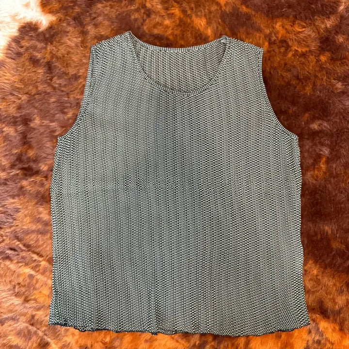 [BUNJANG] Vintage Japanese Dot Sleeveless Top / 일본 빈티지 도트 슬리브리스