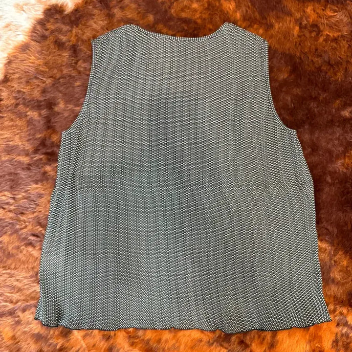 [BUNJANG] Vintage Japanese Dot Sleeveless Top / 일본 빈티지 도트 슬리브리스
