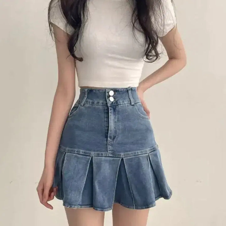 [BUNJANG] Denim Skirt / [진청] 청치마 데님치마