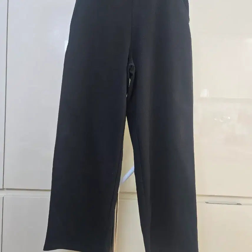 [BUNJANG] Black Wide Banding Pants / 블랙 와이드 밴딩 팬츠