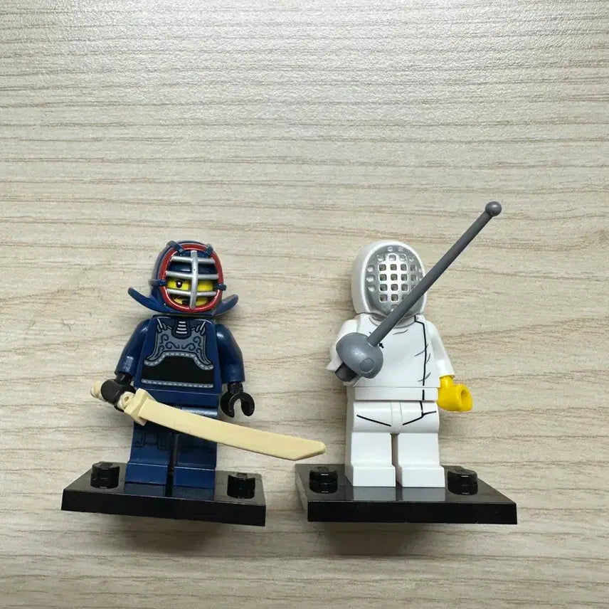 [BUNJANG] Lego Kendo/Fencing Minifigure Set / 레고 검도/펜싱 미니피규어 2개