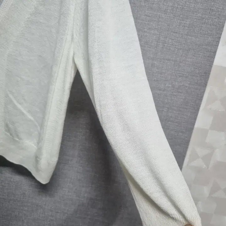 [SOLD OUT] BCBG 화이트 가디건 얇은 여름 니트  새것수준컨디션