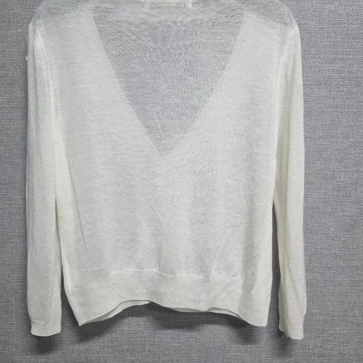 [SOLD OUT] BCBG 화이트 가디건 얇은 여름 니트  새것수준컨디션