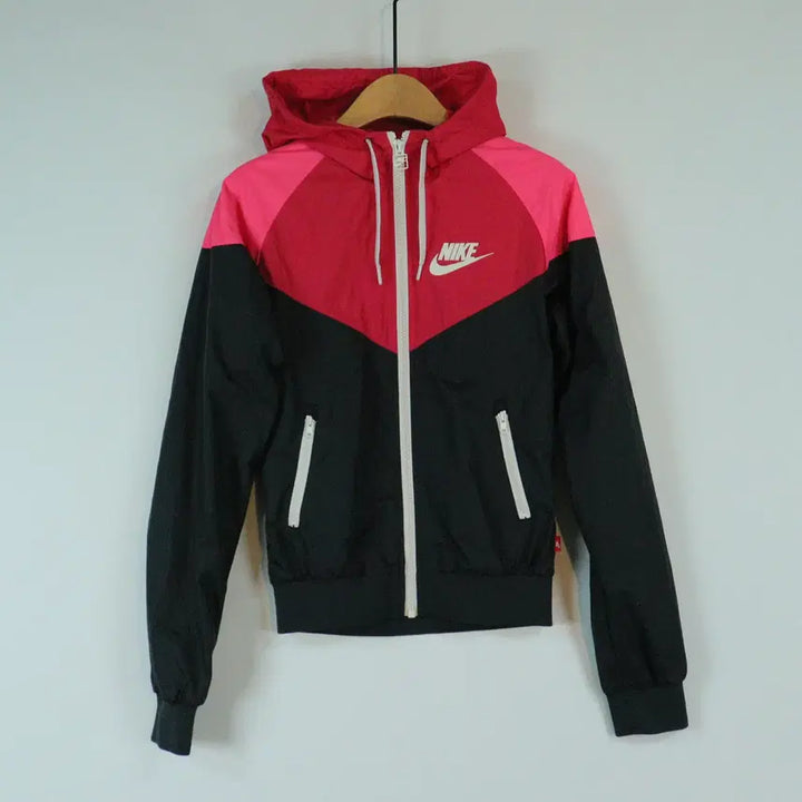 [BUNJANG] Nike Windbreaker Jacket / 나이키 NIKE 핑크 배색 바람막이 XS 윈드브레이커 러닝점퍼