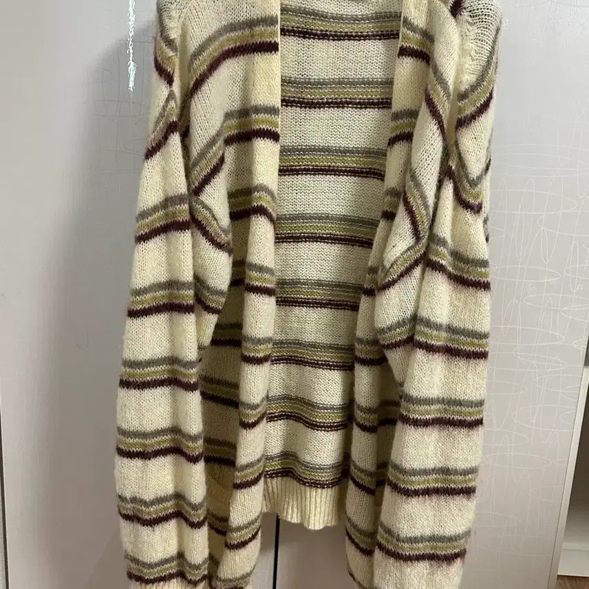 [BUNJANG] Sand Sound Striped Knit Ivory / 샌드사운드 스트라이프 니트 아이보리