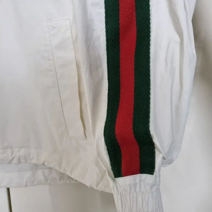 [SOLD OUT] 백화점판 구찌 트레이닝 나일론 아노락 반집업 후드 자켓 48사이즈