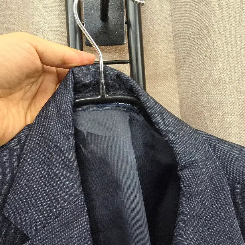 [BUNJANG] BASSO Homme Navy Gray Suit Jacket / 바쏘옴므 남성 정장 자켓 네이비그레이