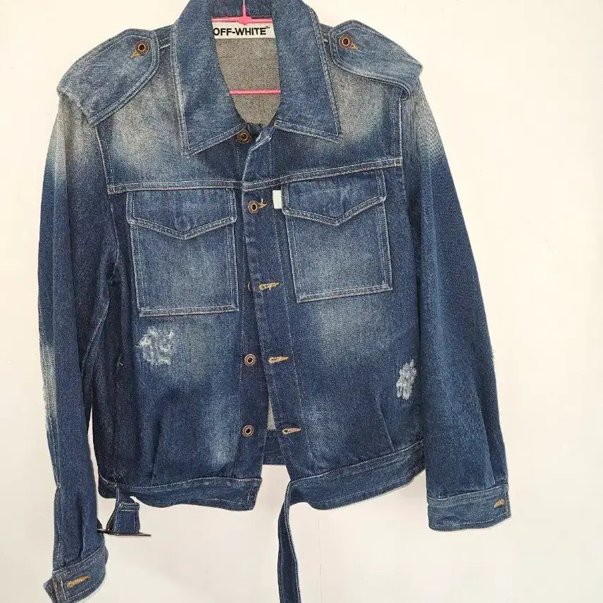 [BUNJANG] Off-White Denim Jacket / 오프화이트 데님 자켓 청자켓