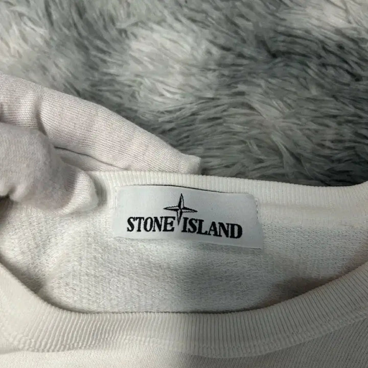 [BUNJANG] Stone Island Sweatshirt White (M) / [M size] 스톤아일랜드 맨투맨 화이트