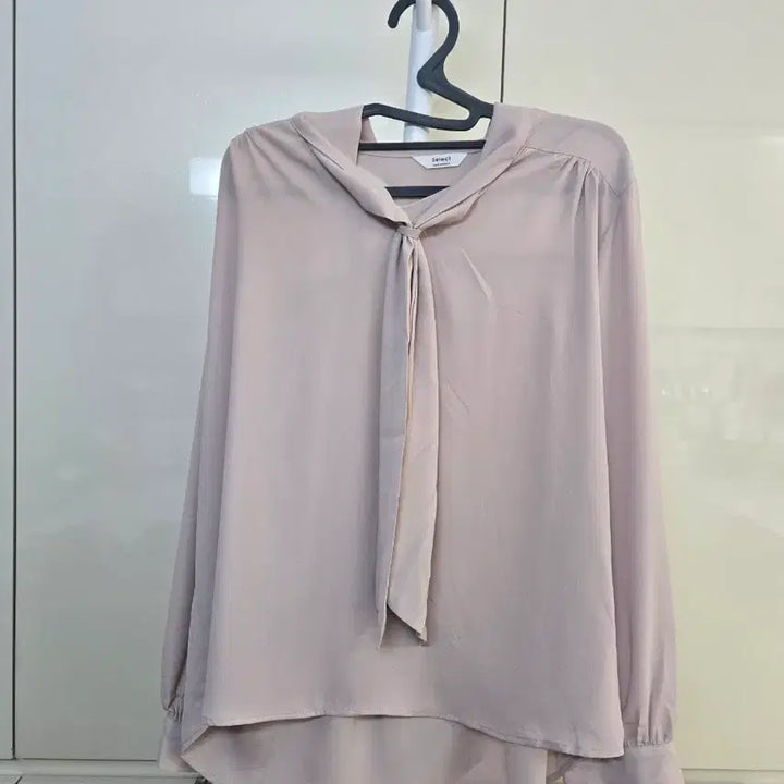 [BUNJANG] Select Ribbon Blouse / Select 리본 블라우스 핑크 베이지