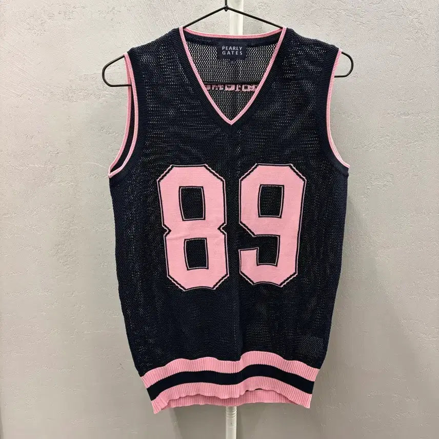 [BUNJANG] PEARLY GATES Navy Knit Vest / PEARLY GATES 네이비 89 니트 조끼 1