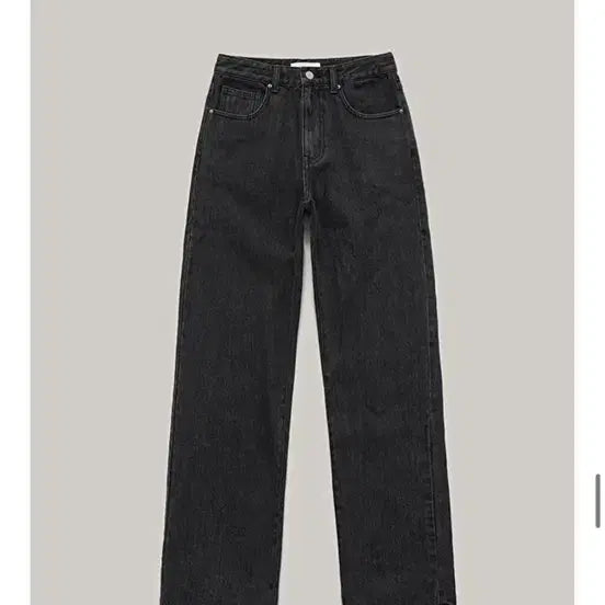 [BUNJANG] Shop M Dark Gray Denim Pants / 샵엠 라 데님 다크그레이 s