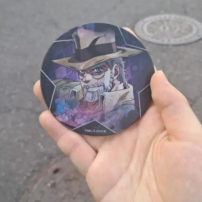 [BUNJANG] Joseph Joestar Hologram Can Badge / 죠셉 죠스타 홀로그램 캔뱃지
