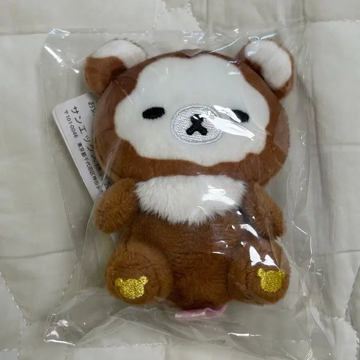 [BUNJANG] San-X Rilakkuma Koguma Tenori Plush Doll / 할인! 산엑스 리락쿠마 밀가루 챠이로이코구마 테노리 새상품 코구마 우유