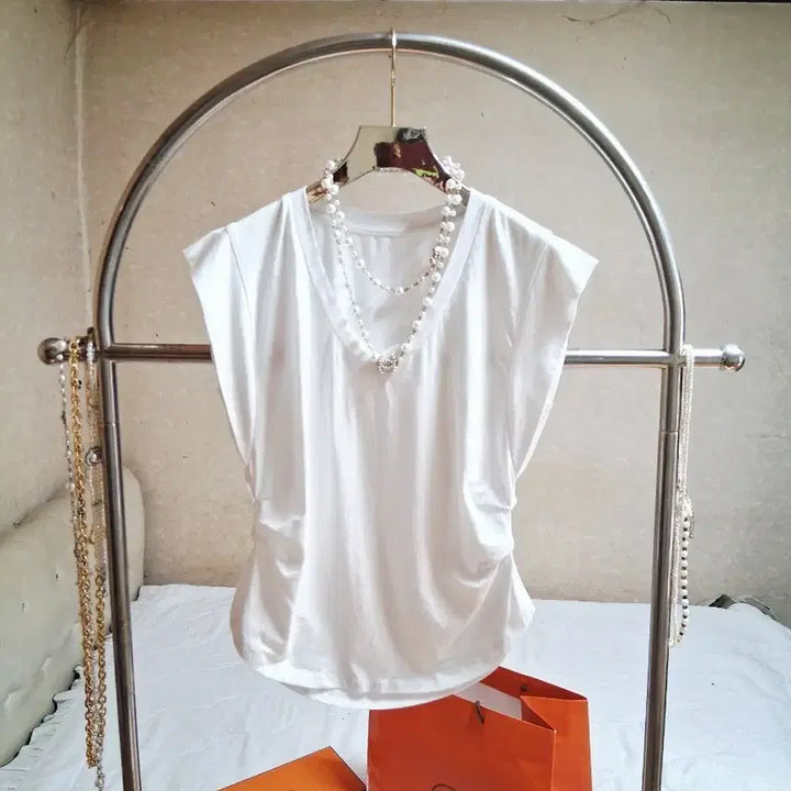 [BUNJANG] Shirred Cotton Blouse / 셔링 면 브라우스 55
