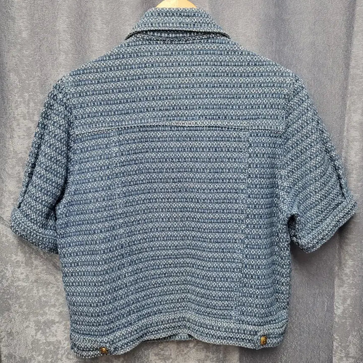 [BUNJANG] SOOS Tweed Short Sleeve Jacket / SOOS 수스 트위드 반팔 자켓