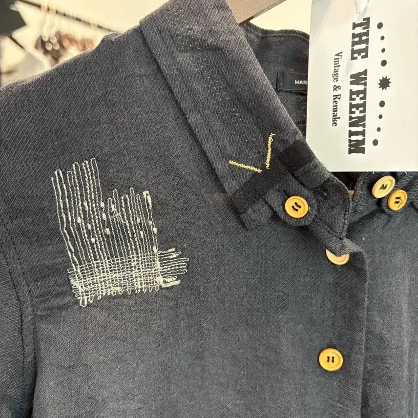[BUNJANG] Marithe Francois Girbaud See-Through Crop Shirt / 마리떼 프랑소와저버 시스루 크롭 셔츠
