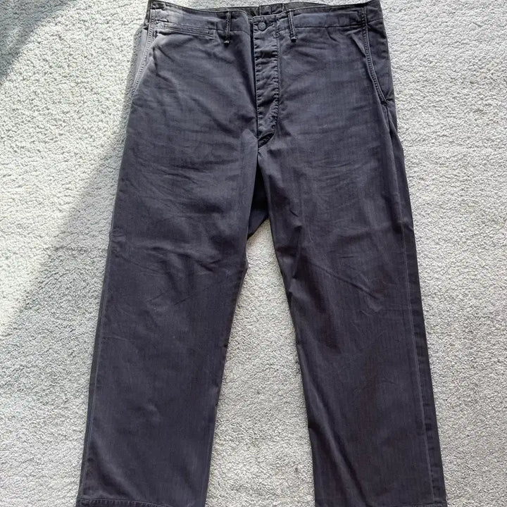 [SOLD OUT] 더블알엘 그레이 헤링본 퍼티그 팬츠 36