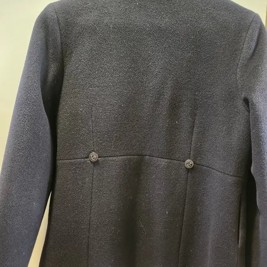 [BUNJANG] Beanpole Navy Wool Coat / 빈폴 네이비 여성 모직 코트