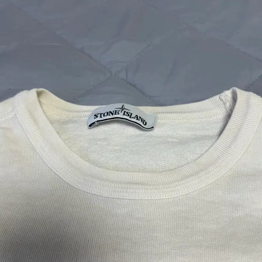 [SOLD OUT] [M]스톤아일랜드 화이트 포켓 맨투맨 롱슬리브 티셔츠