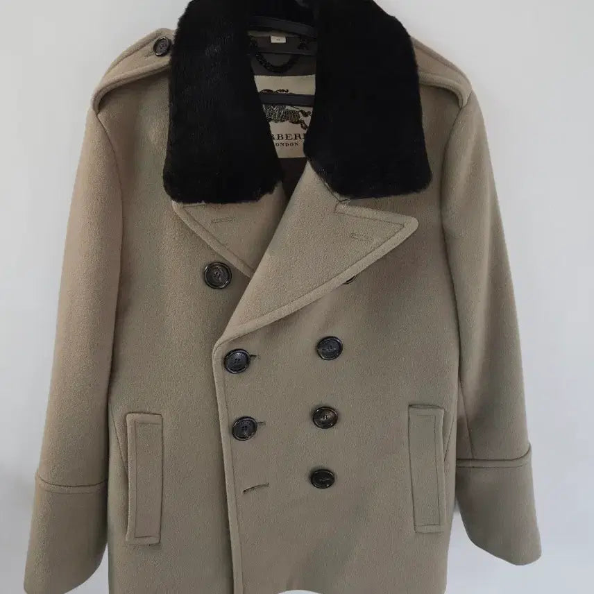 [BUNJANG] Burberry London Double Coat / 버버리 런던 퍼 카라 더블 코트