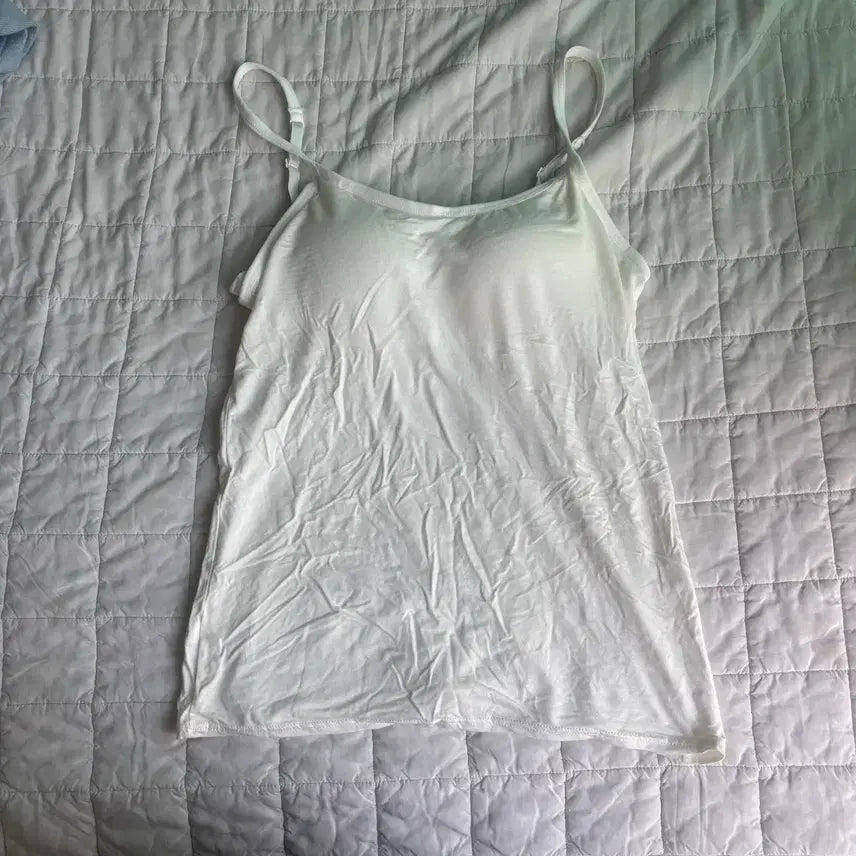 [BUNJANG] White Cap Tank Top / 화이트 캡나시