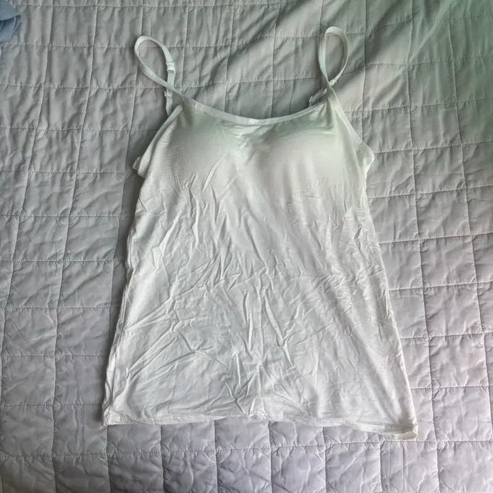 [BUNJANG] White Cap Tank Top / 화이트 캡나시