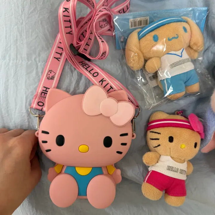 [BUNJANG] Hello Kitty Plush Keychain &amp; Bag / 키티 키링, 가방 새것, 키티 잡화, 해리포터, 리락쿠마 선풍기 개별
