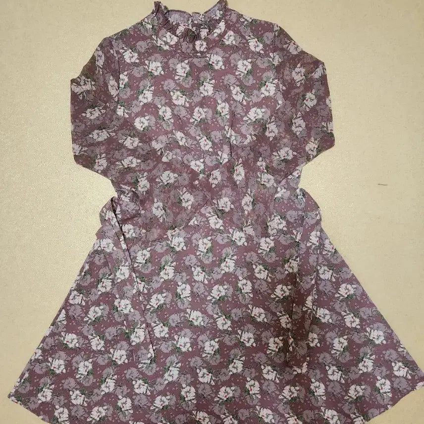 [BUNJANG] Floral Pattern Long Dress / 플라워 패턴 롱원피스 꽃무늬