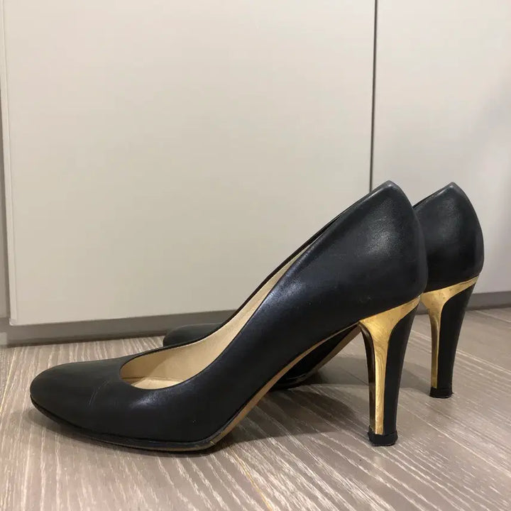 [BUNJANG] Jimmy Choo Black Heels 35 1/2 Pumps / 지미추 블랙 힐 35 1/2 (225)