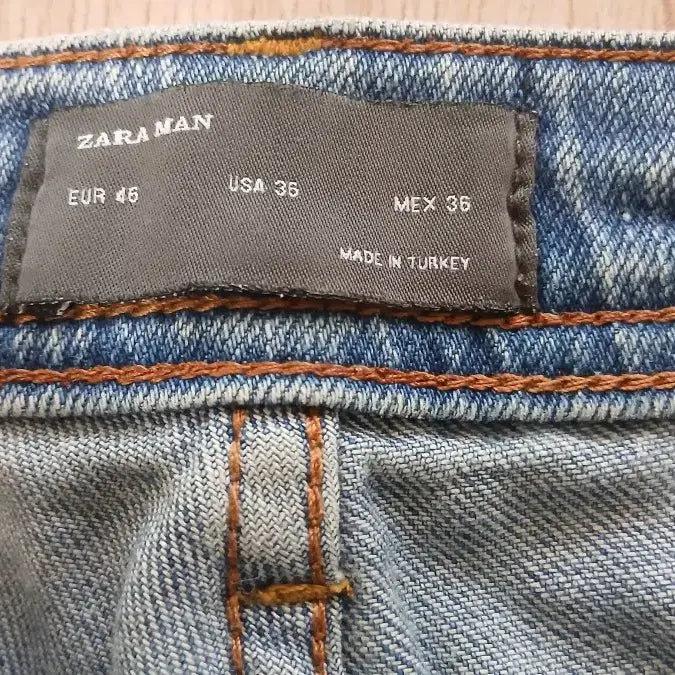 [BUNJANG] Zara Span Slim Fit Paint Ripped Jeans / 자라 Zara 스판 슬림핏 페인트 찢청 36