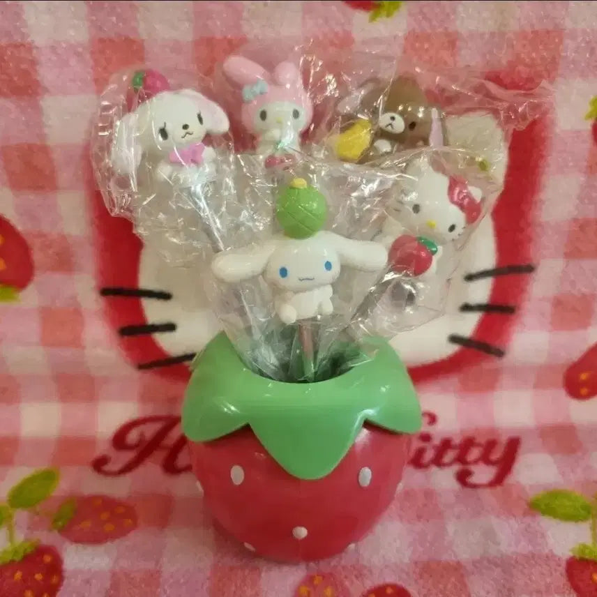 [BUNJANG] Sanrio Classic Kitty &amp; Friends Character Forks Set / 고전 키티  피규어 슈가바니즈 시나모롤 캐릭터 포크