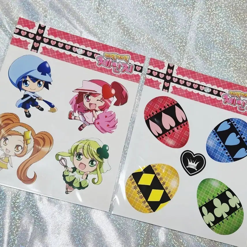 [BUNJANG] Character Transformation (Gakuen Alice) 2 Types Removable Sticker Bundle Set (Ducky World) / 캐릭캐릭체인지 리무버블 스티커 2종 일괄(더키월드)