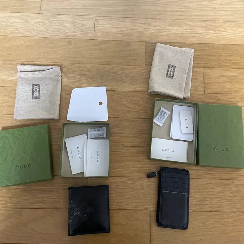 [BUNJANG] Gucci Black Canvas Coating Card Holder / 구찌 블랙캔버스코팅 카드지갑