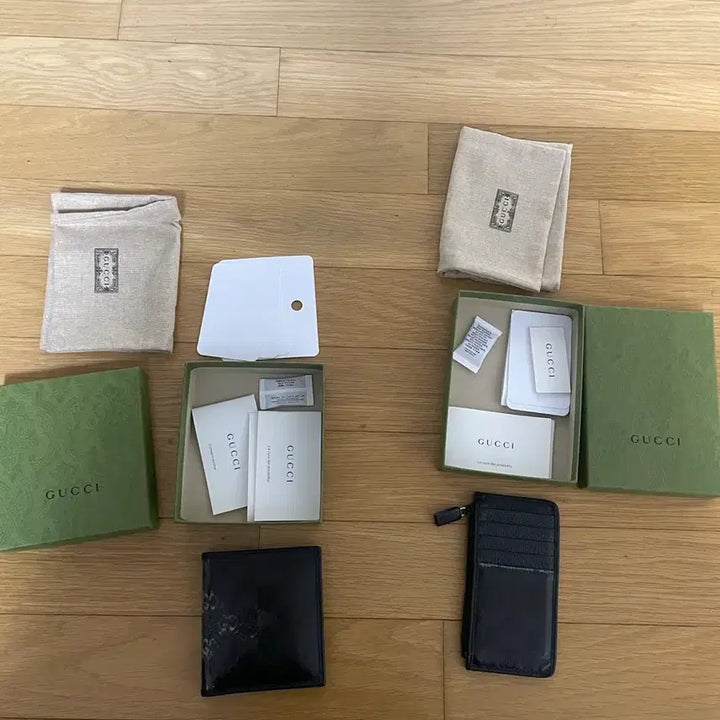 [BUNJANG] Gucci Black Canvas Coating Card Holder / 구찌 블랙캔버스코팅 카드지갑