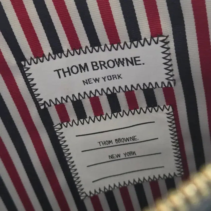 [BUNJANG] Thom Browne Leather Clutch Bag / [정품] 톰브라운 블랙 레더 클러치백(아이패드12.9 사이즈)