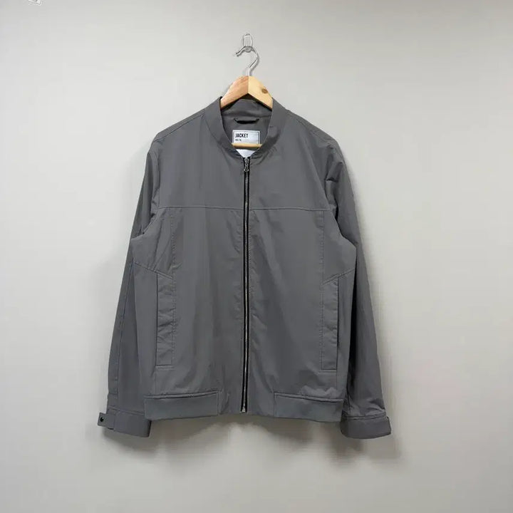 [BUNJANG] ZIOZIA Minimalist Gray Zip-Up Jacket / ZIOZIA 지오지아 미니멀 그레이 집업 자켓