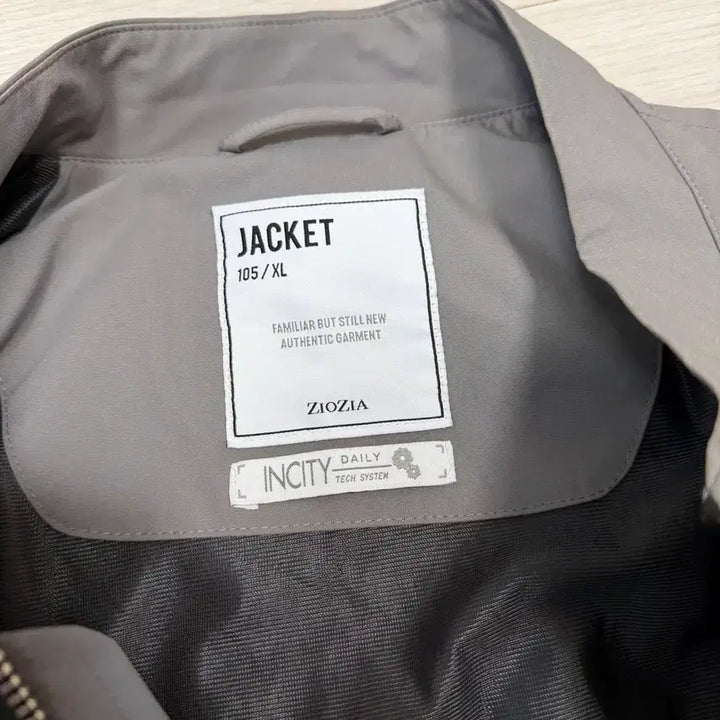 [BUNJANG] ZIOZIA Minimalist Gray Zip-Up Jacket / ZIOZIA 지오지아 미니멀 그레이 집업 자켓