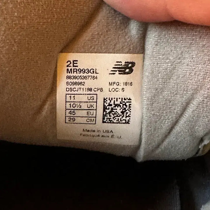 [BUNJANG] New Balance 993 Gray Sneakers / 뉴발 993 그레이 290사이즈
