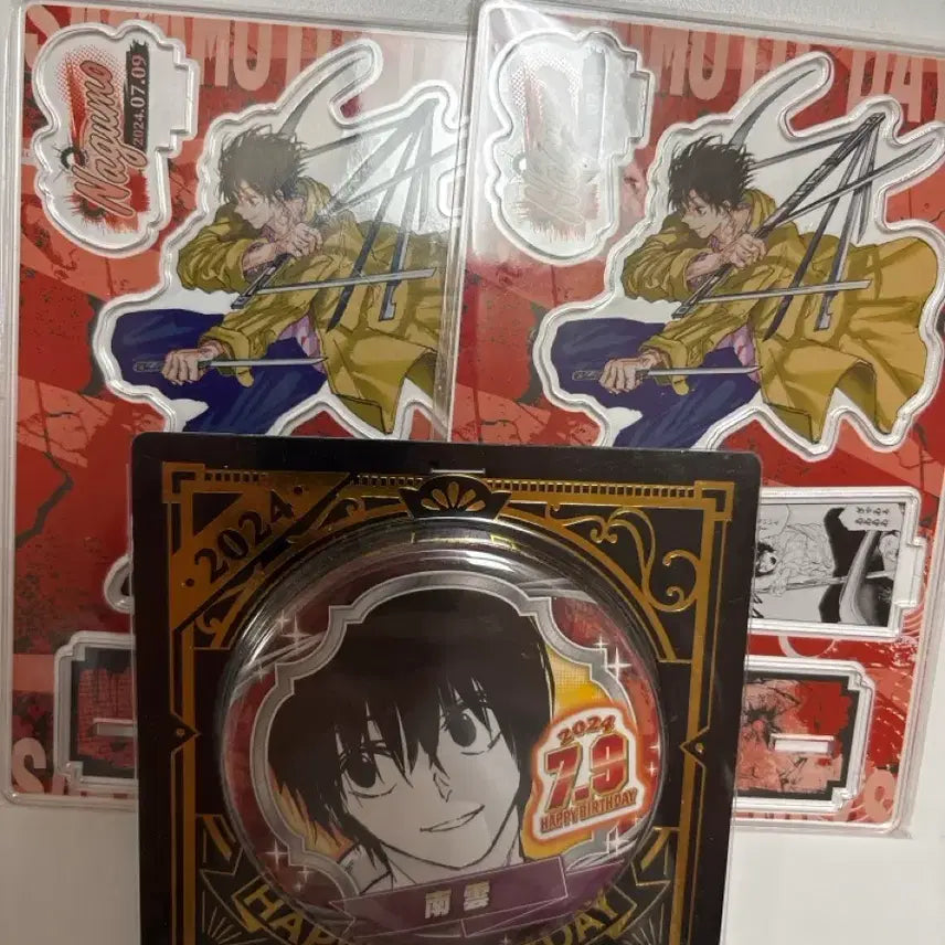 [BUNJANG] Nagumo Birthday Acrylic Stand and Badge Bundle Set / 나구모 생일 굿즈 아크릴 스탠드 뱃지 일괄판매