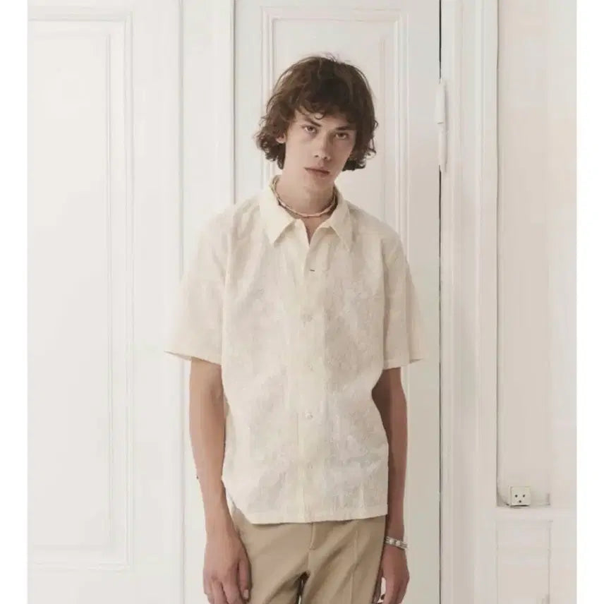 [BUNJANG] Sunflower Embroidered Shirt / Sunflower 자수 셔츠