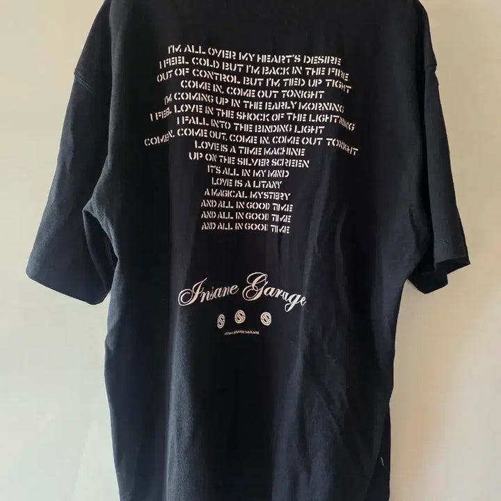 [BUNJANG] Insane Garage Washed Black T-shirt / 인새인개러지 워시드 블랙 티셔츠 팝니다
