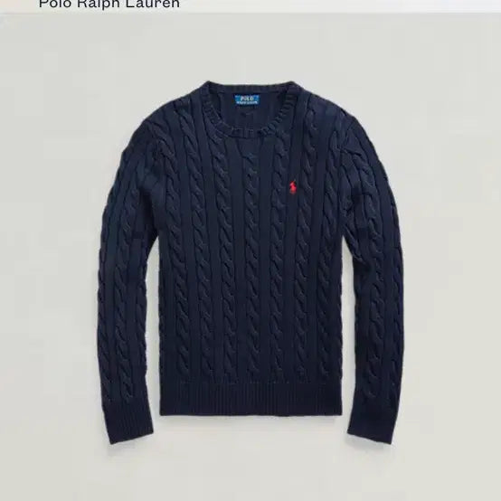 [SOLD OUT] (Qr인증가능 정품)폴로 랄프로렌 케이블 니트 네이비