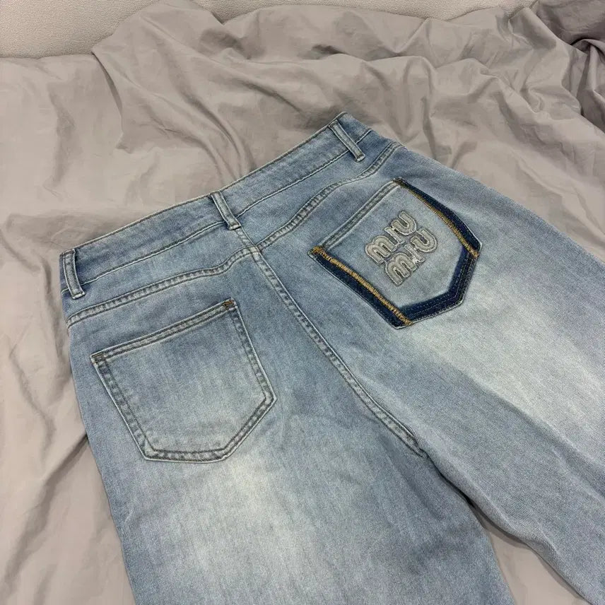 [SOLD OUT] 302 여름 데님 일자핏 팬츠 연청